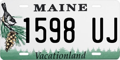 ME license plate 1598UJ