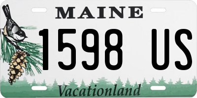 ME license plate 1598US