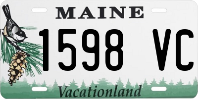 ME license plate 1598VC