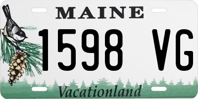 ME license plate 1598VG