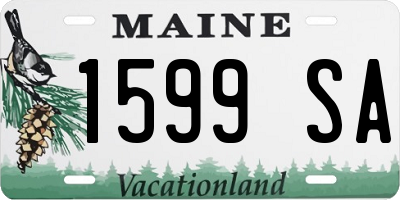 ME license plate 1599SA