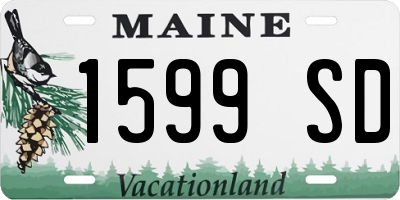 ME license plate 1599SD