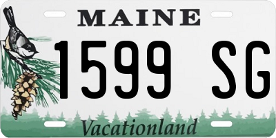 ME license plate 1599SG