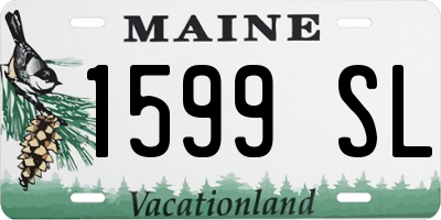ME license plate 1599SL