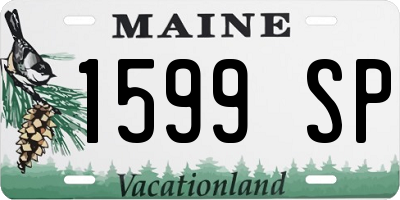 ME license plate 1599SP