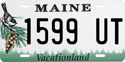 ME license plate 1599UT