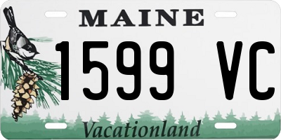 ME license plate 1599VC