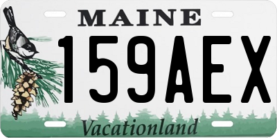 ME license plate 159AEX