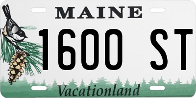 ME license plate 1600ST