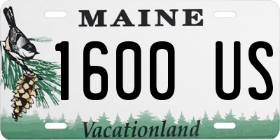ME license plate 1600US