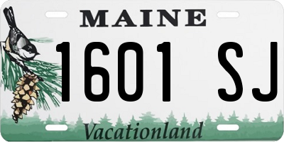 ME license plate 1601SJ