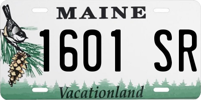 ME license plate 1601SR