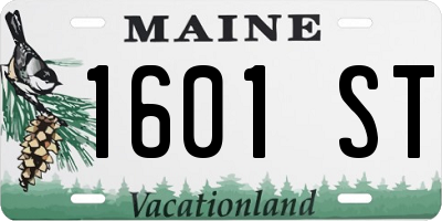 ME license plate 1601ST