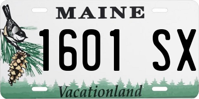 ME license plate 1601SX