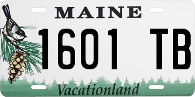 ME license plate 1601TB