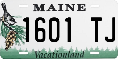 ME license plate 1601TJ
