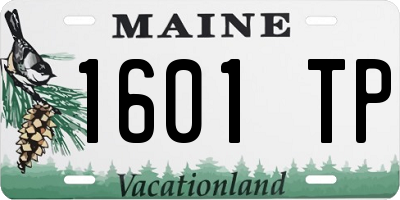ME license plate 1601TP