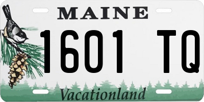 ME license plate 1601TQ