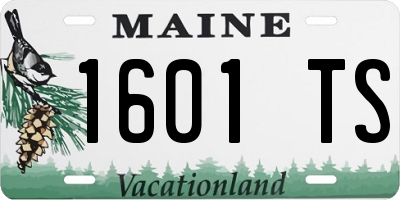 ME license plate 1601TS