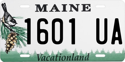 ME license plate 1601UA