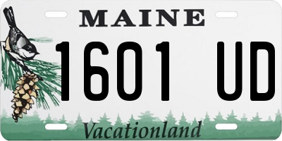 ME license plate 1601UD