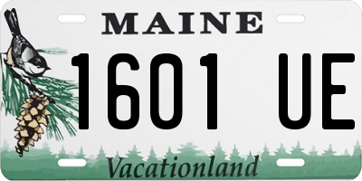 ME license plate 1601UE