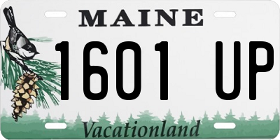 ME license plate 1601UP