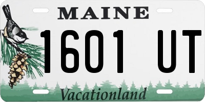 ME license plate 1601UT