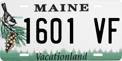 ME license plate 1601VF