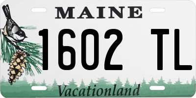 ME license plate 1602TL