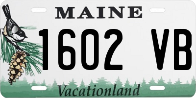 ME license plate 1602VB