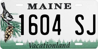 ME license plate 1604SJ