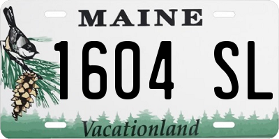 ME license plate 1604SL