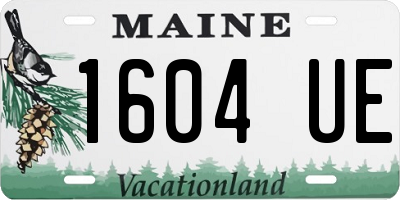 ME license plate 1604UE