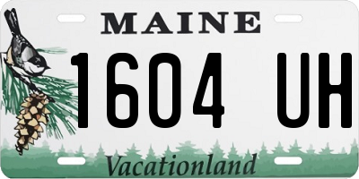 ME license plate 1604UH