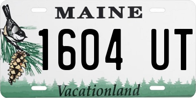 ME license plate 1604UT