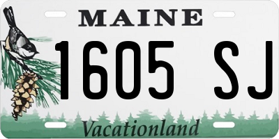 ME license plate 1605SJ