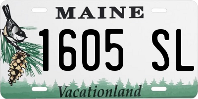 ME license plate 1605SL