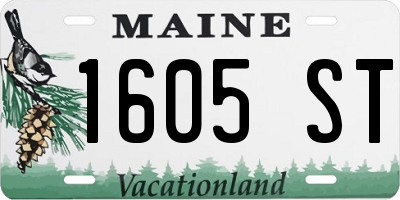 ME license plate 1605ST