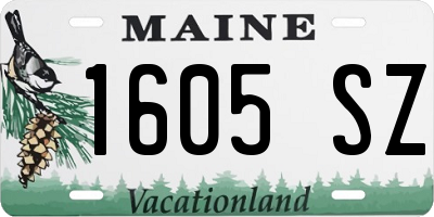 ME license plate 1605SZ