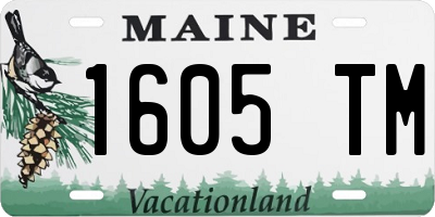ME license plate 1605TM