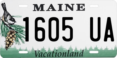 ME license plate 1605UA