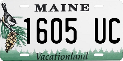 ME license plate 1605UC