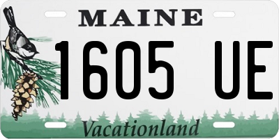 ME license plate 1605UE
