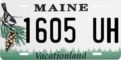 ME license plate 1605UH