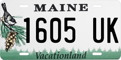 ME license plate 1605UK