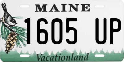 ME license plate 1605UP