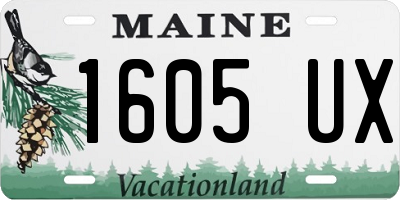 ME license plate 1605UX