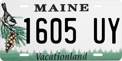 ME license plate 1605UY