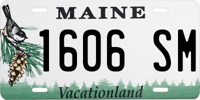 ME license plate 1606SM